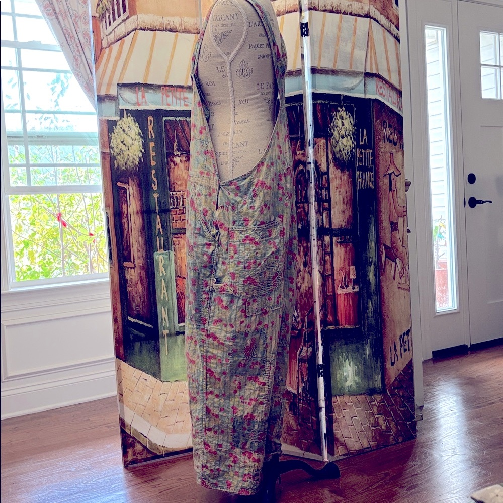 Magnolia Pearl Overalls 138 Quilted Love Overalls- Cherry Blossom, One Size - Picture 4 of 16